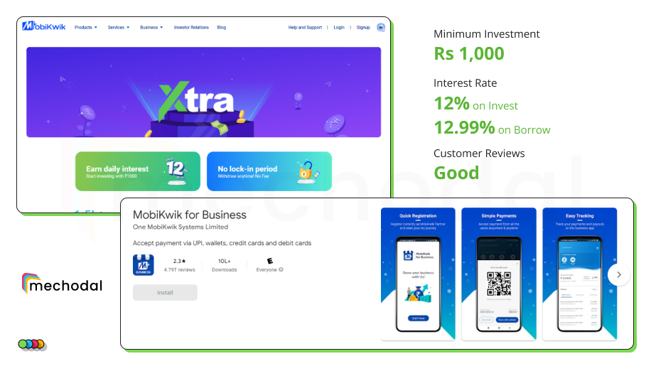 Mobikwik extra P2P
